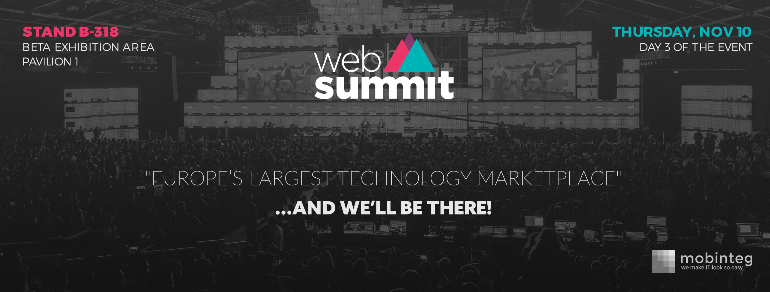 mobinteg at Web Summit and with some news for the cities