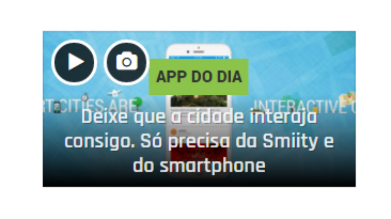SMIITY was elected app of the day by Tek.SAPO